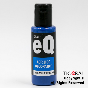 ACRIL.DECOR.EQ 404 AZUL COBALTO IMIT 50ML X 6 UNIDADES